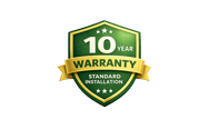 Standard 10-Year Installation Warranty