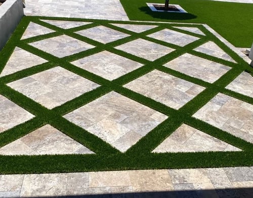 Residential hardscape installation showcasing craftsmanship and detail